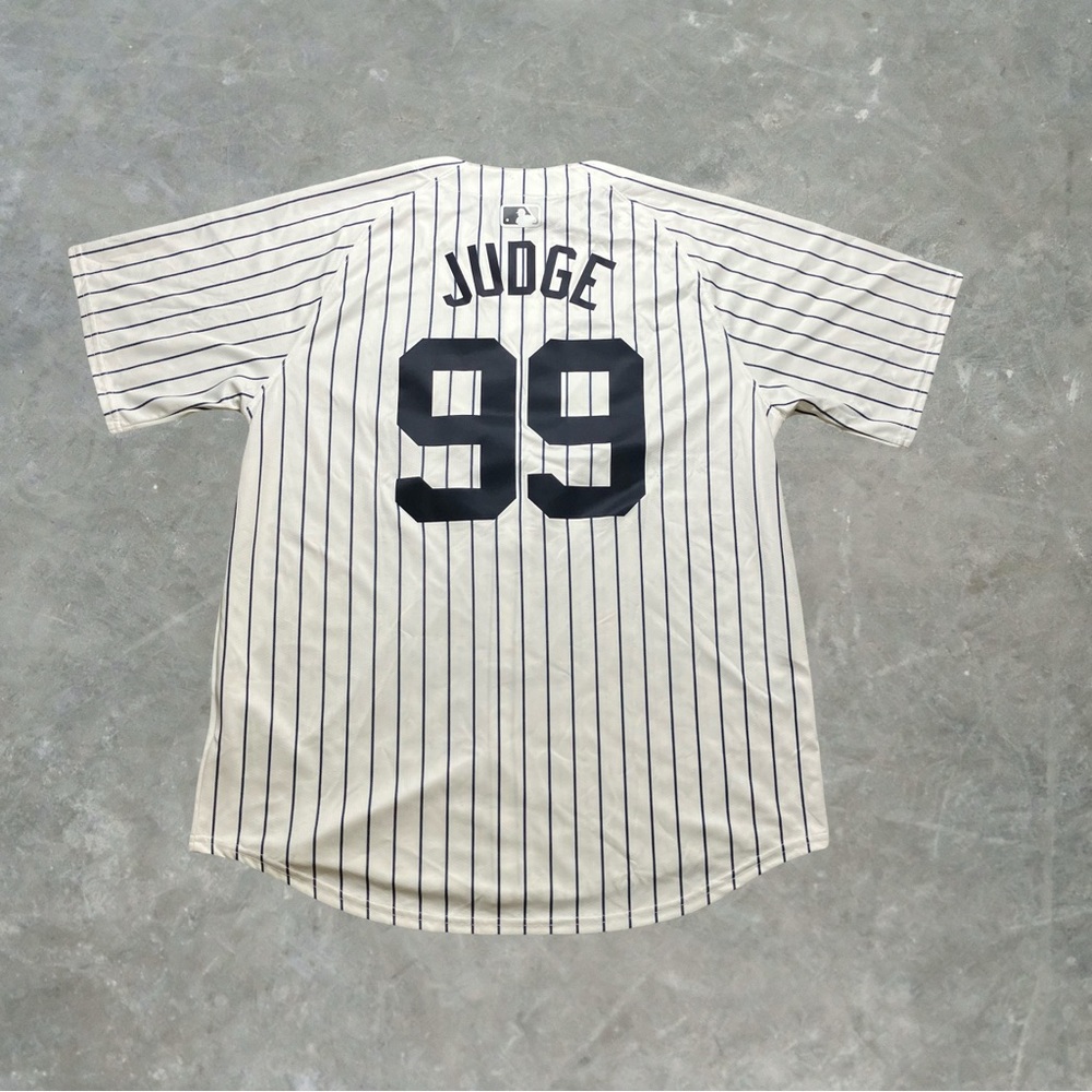 Nike New York Yankees Aaron Judge MLB Jersey Mens Size L White NWT Defect - Picture 2 of 10